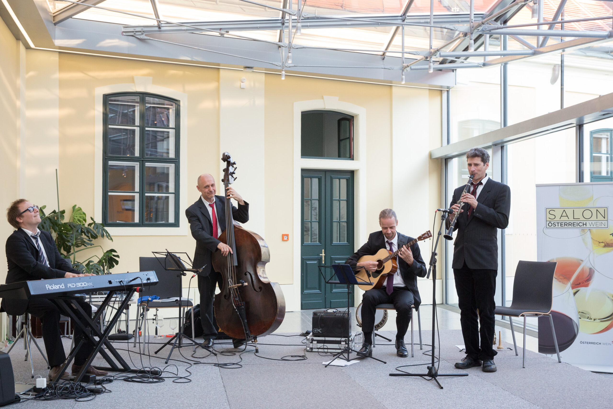 SALON Gala Dinner 2016, Apothekertrakt Schloss Schönbrunn 28. Juni 2016 - David Marsall Hot Jazz Quartet